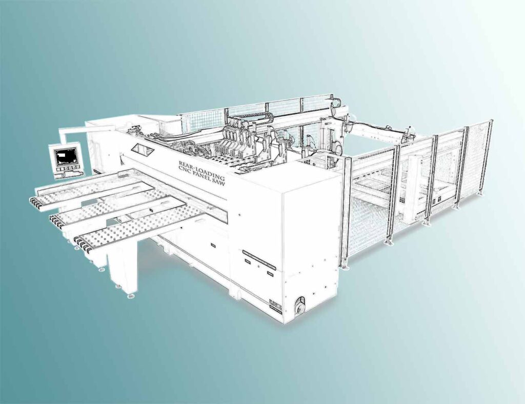 Rear-Loading CNC Saw Machine0914